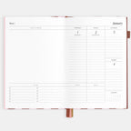2026 A5 Vertical Planner - Burgundy Stripe - SOLD OUT