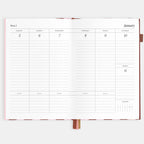2026 A5 Vertical Planner - Burgundy Stripe - SOLD OUT
