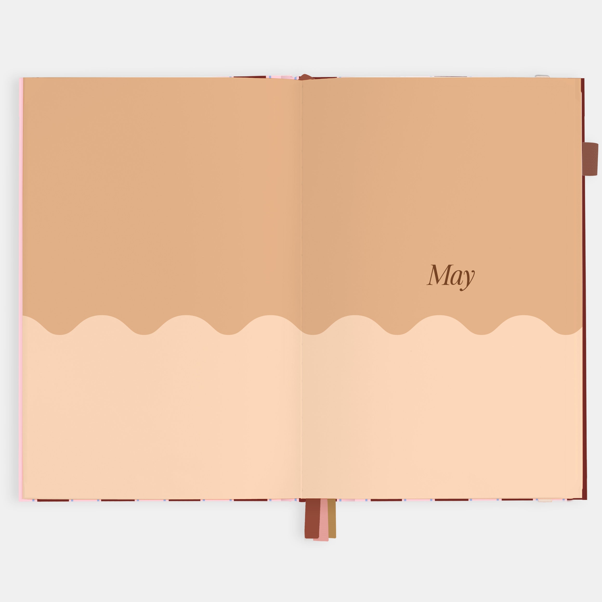 2026 A5 Vertical Planner - Burgundy Stripe - SOLD OUT