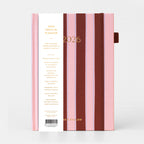 2026 A5 Vertical Planner - Burgundy Stripe - SOLD OUT