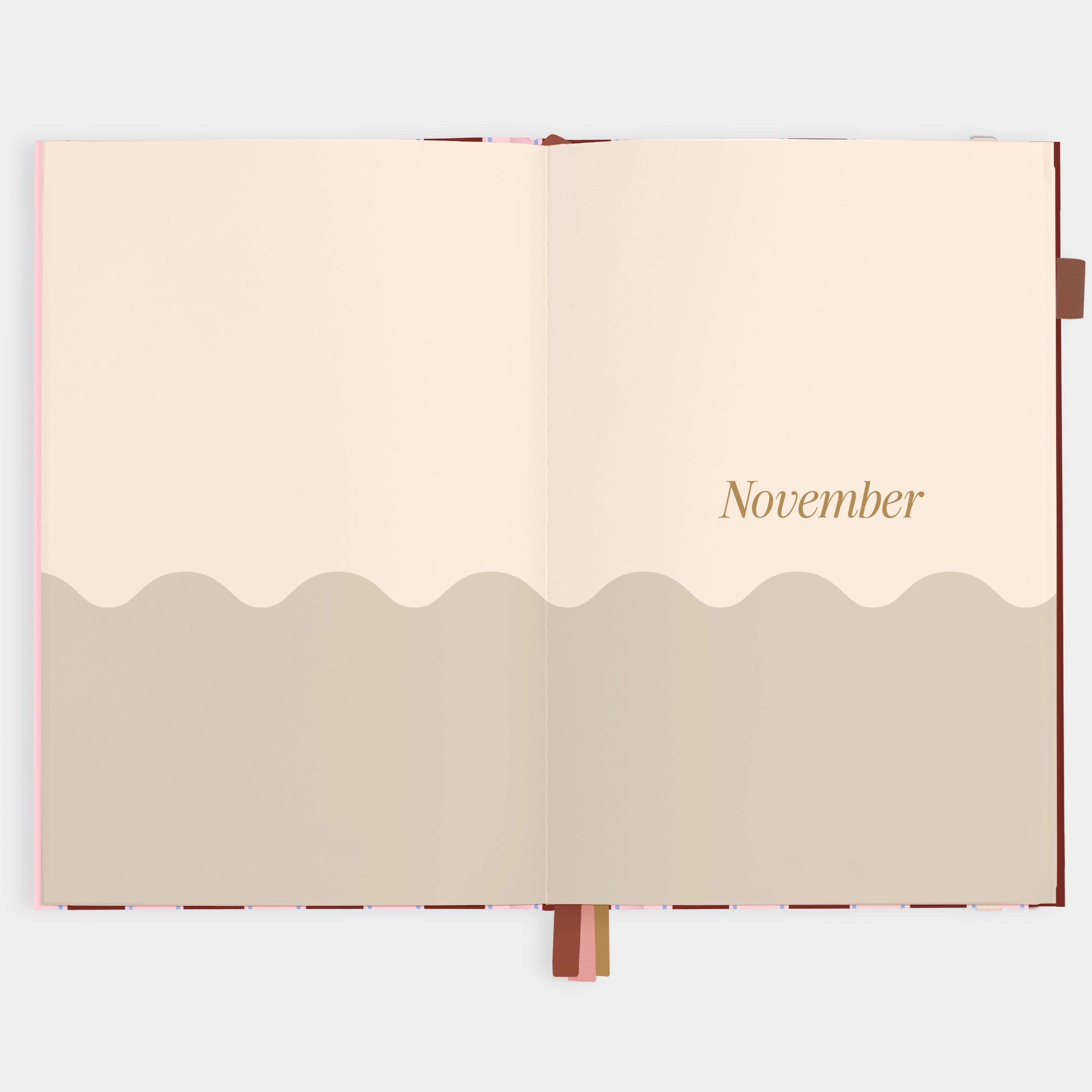 2026 A5 Vertical Planner - Burgundy Stripe - SOLD OUT