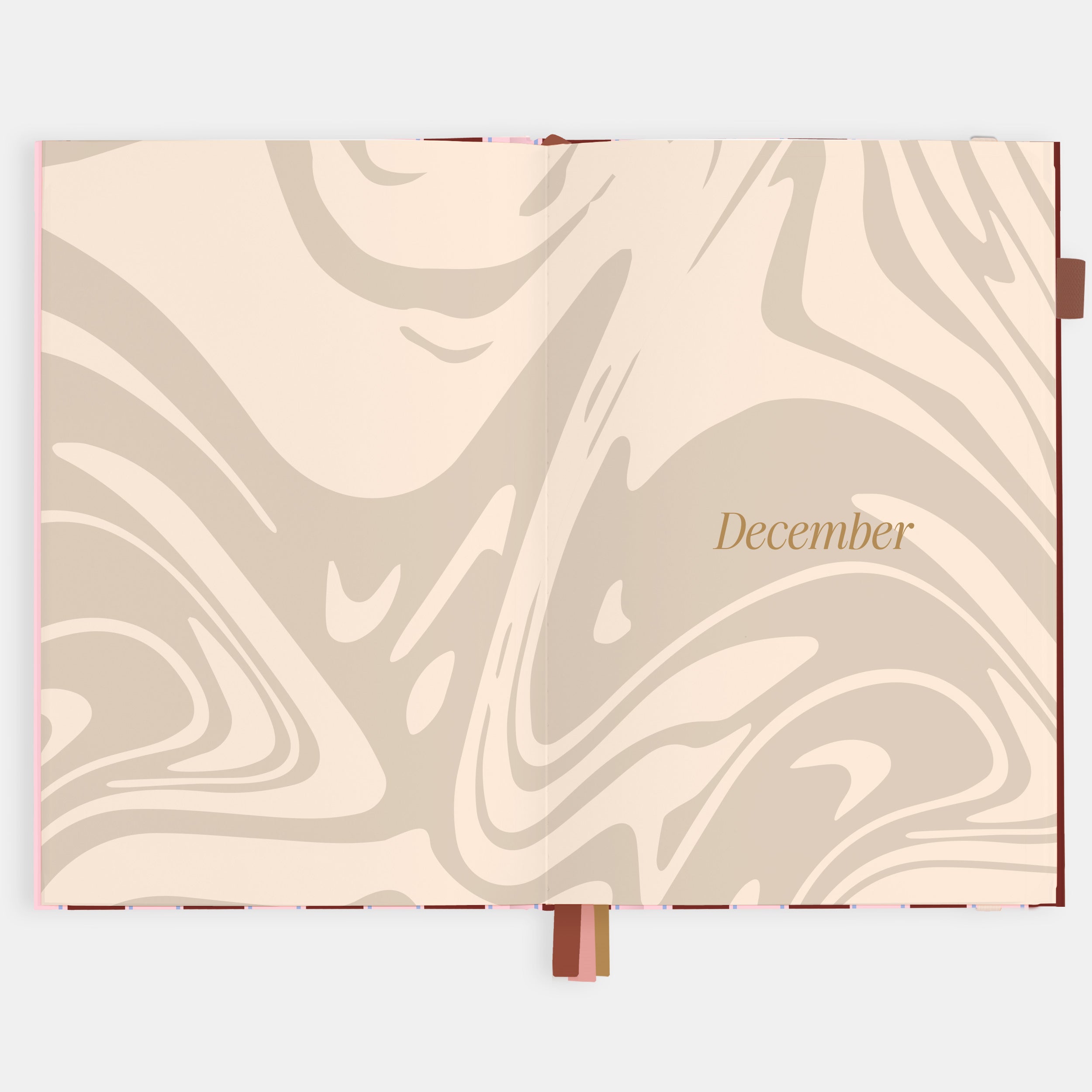 2026 A5 Vertical Planner - Burgundy Stripe - SOLD OUT