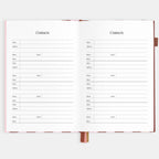 2026 A5 Vertical Planner - Burgundy Stripe - SOLD OUT