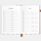 2026 A5 Vertical Planner - Burgundy Stripe - SOLD OUT