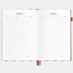 2026 A5 Vertical Planner - Burgundy Stripe - SOLD OUT