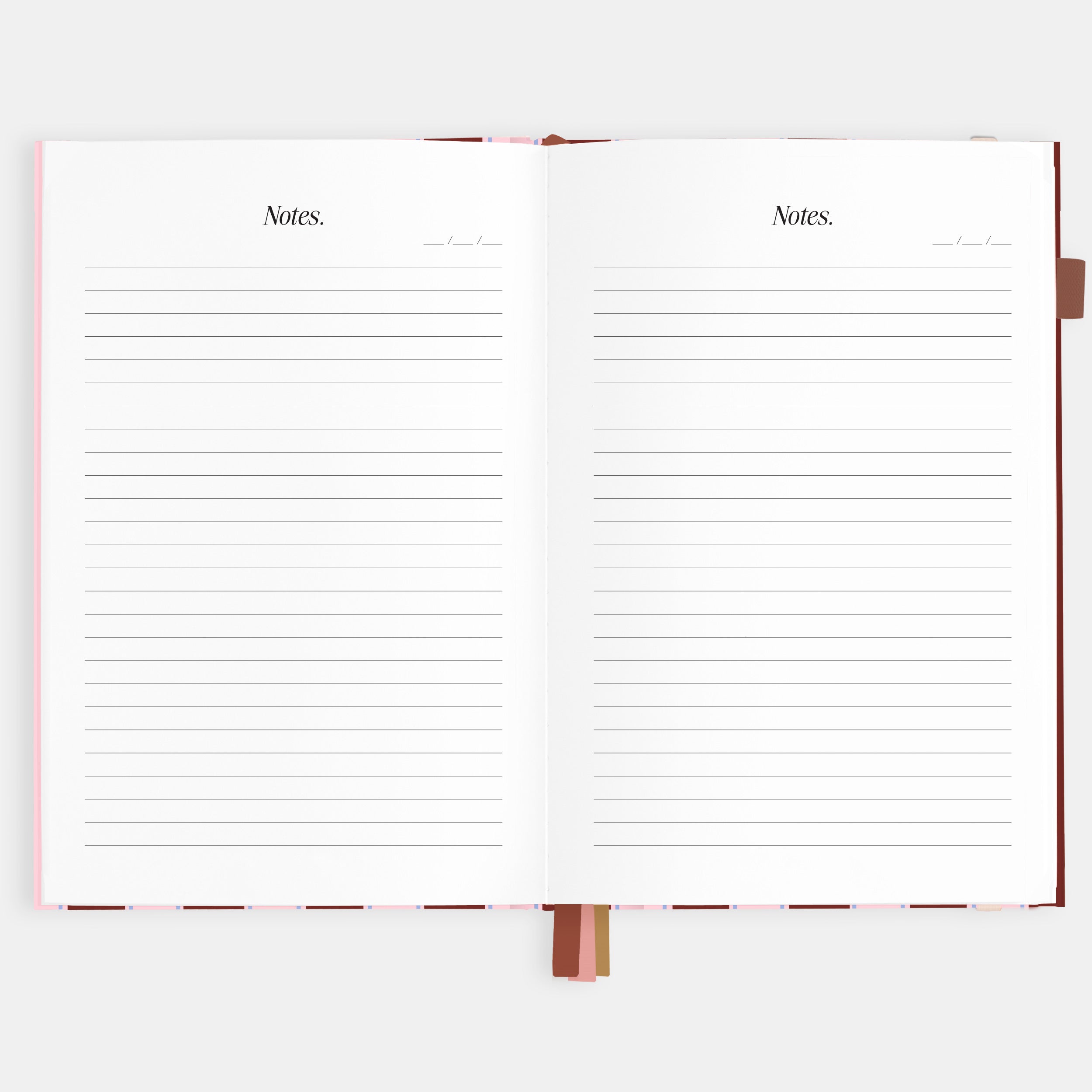 2026 A5 Vertical Planner - Burgundy Stripe - SOLD OUT