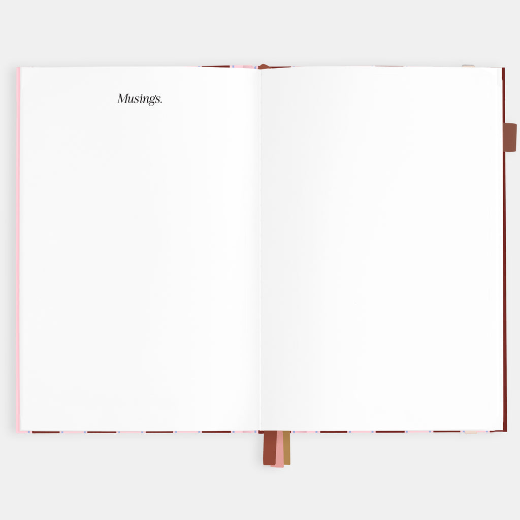 2026 A5 Vertical Planner - Burgundy Stripe - SOLD OUT