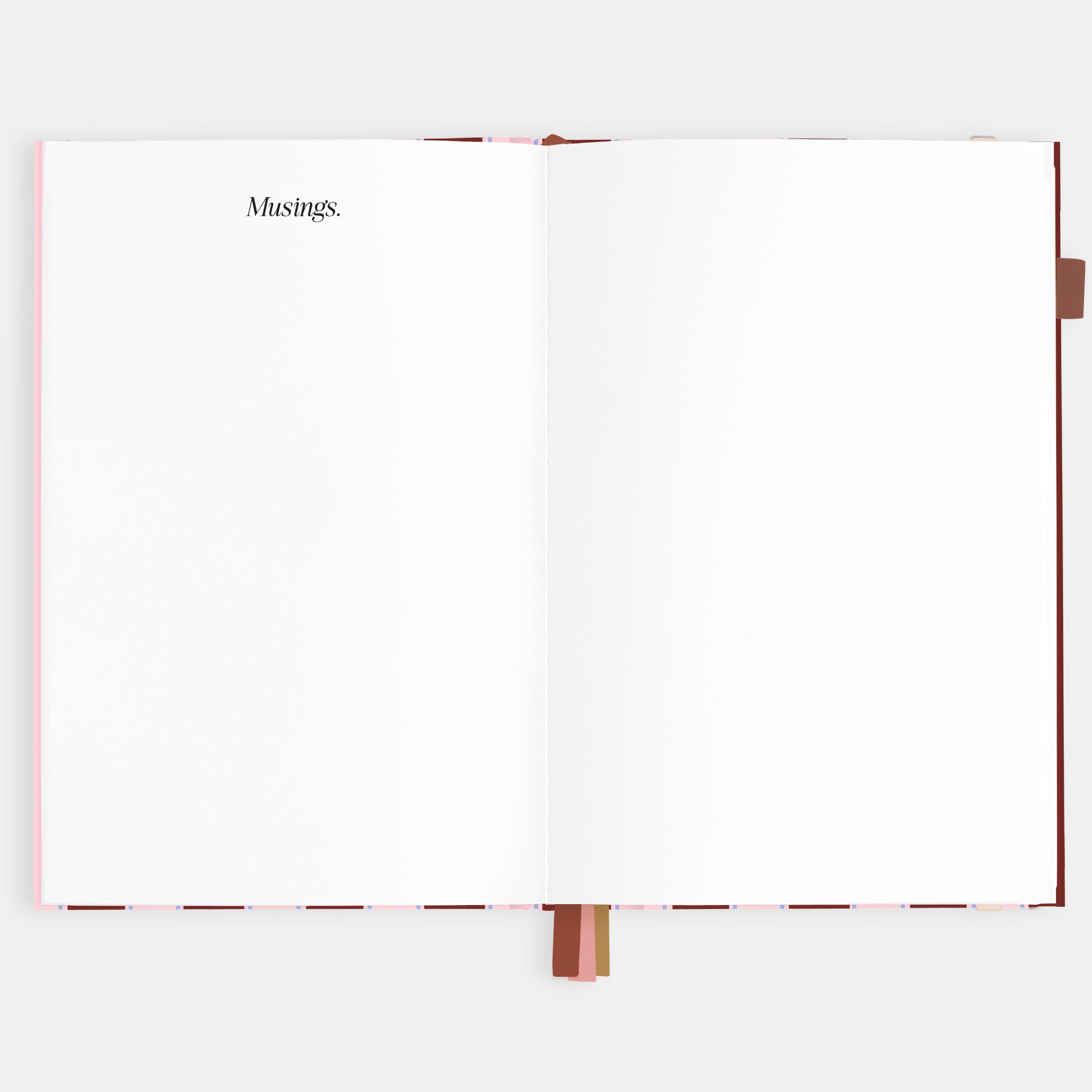 2026 A5 Vertical Planner - Burgundy Stripe - SOLD OUT