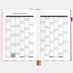 2026 A5 Vertical Planner - Burgundy Stripe - SOLD OUT