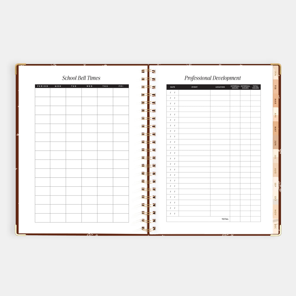 2026 A4 Academic Vertical Planner - Raspberry - SECONDS