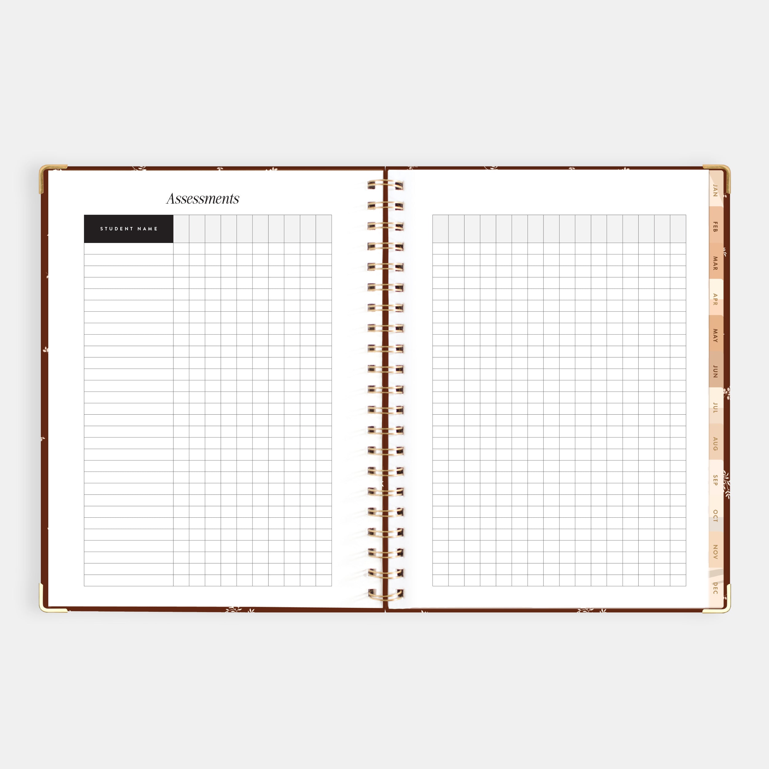 2026 A4 Academic Vertical Planner - Raspberry - SECONDS