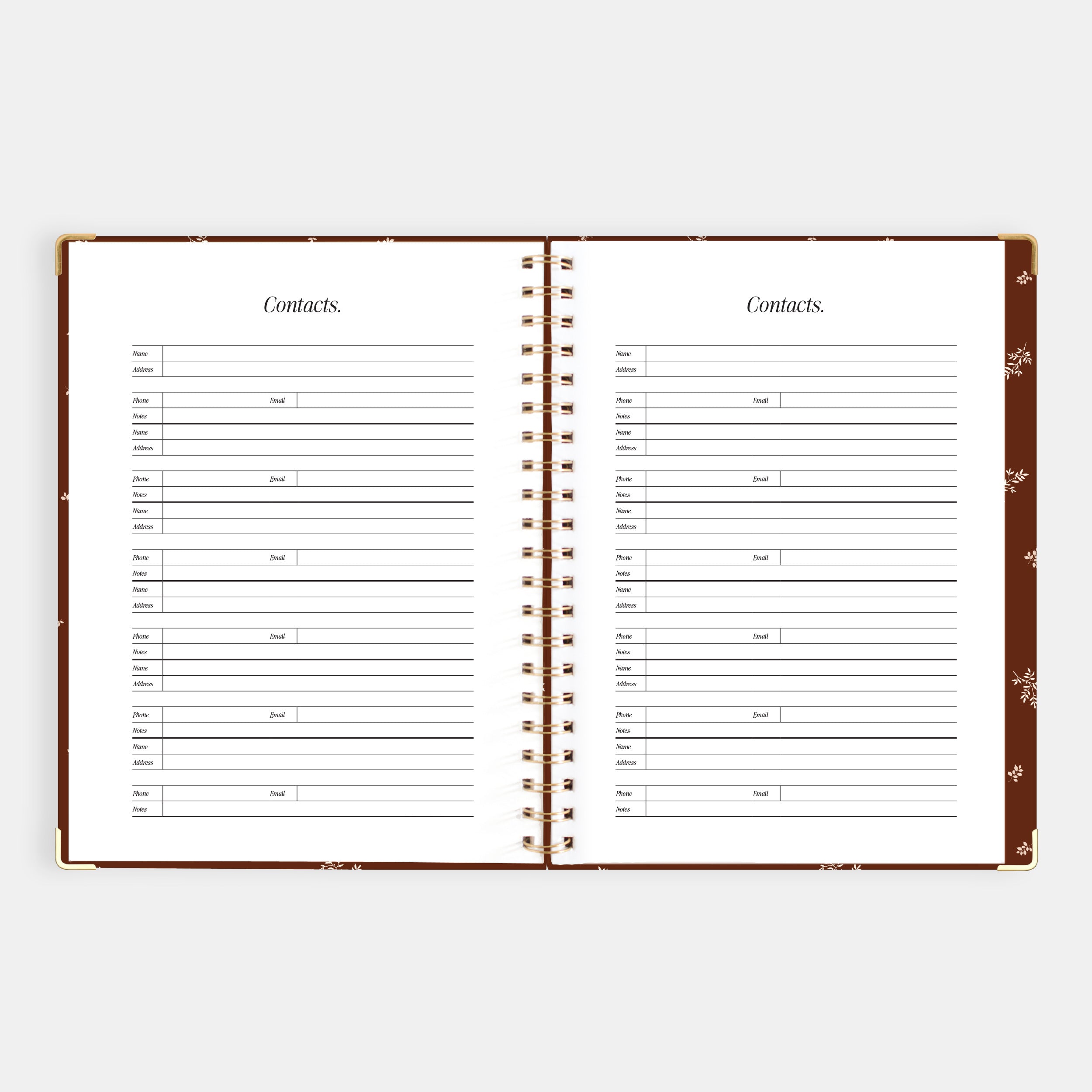 2026 A4 Academic Vertical Planner - Raspberry - SECONDS