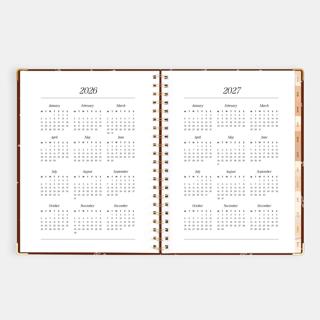 2026 A4 Academic Vertical Planner - Raspberry - SECONDS