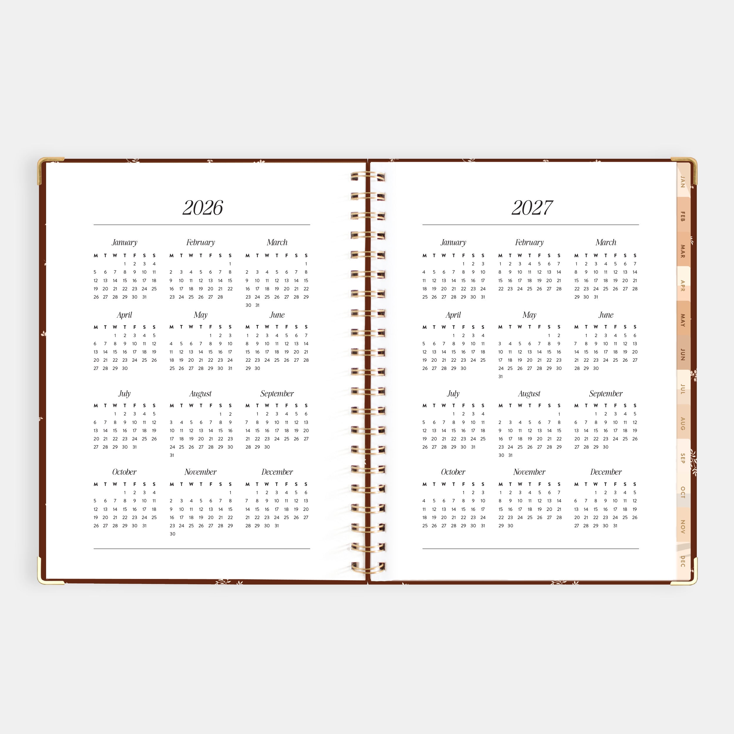 2026 A4 Academic Vertical Planner - Raspberry - SECONDS