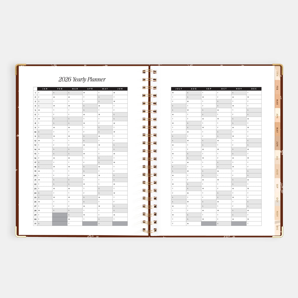 2026 A4 Academic Vertical Planner - Raspberry - SECONDS