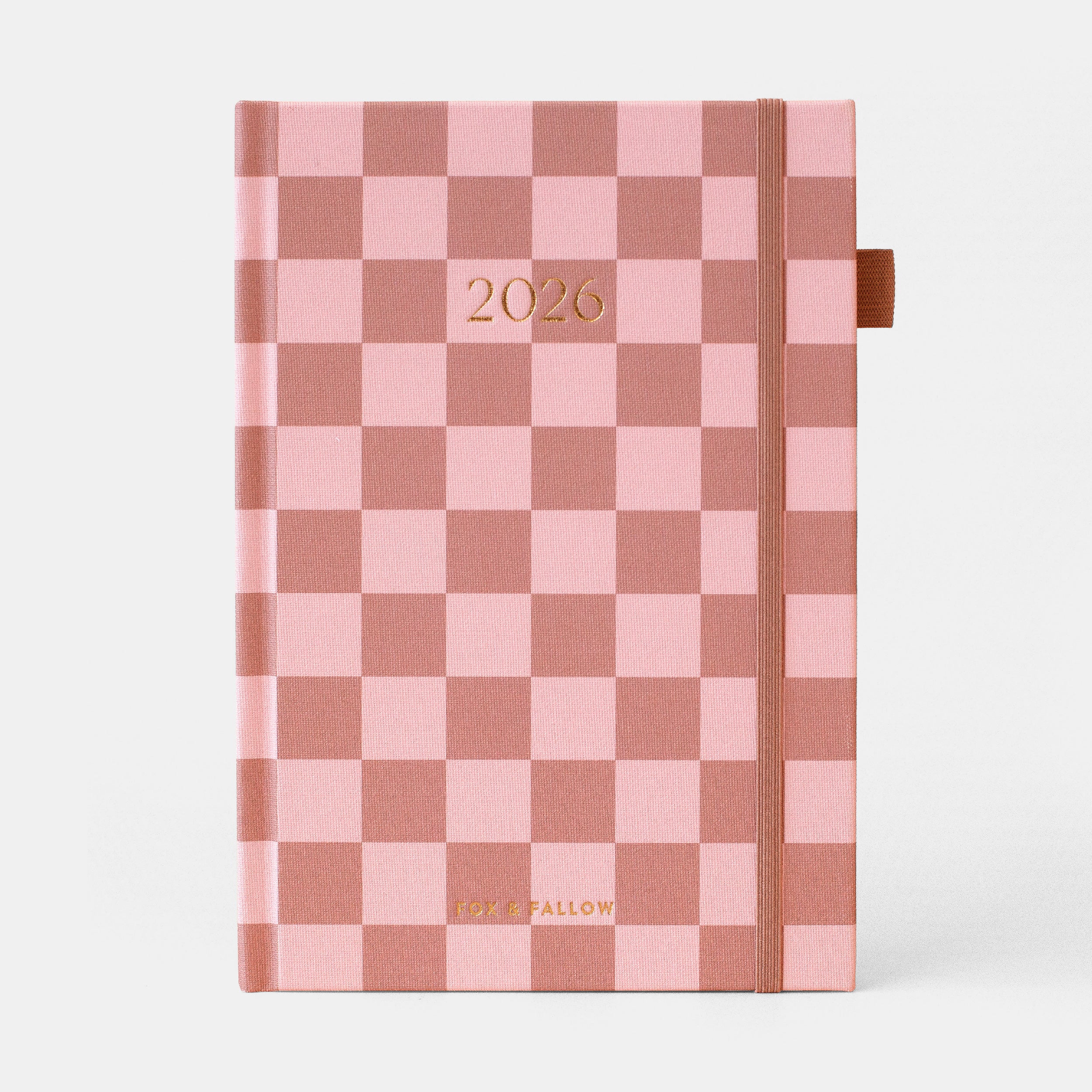 2026 A5 Vertical Planner - Rose Check - SOLD OUT