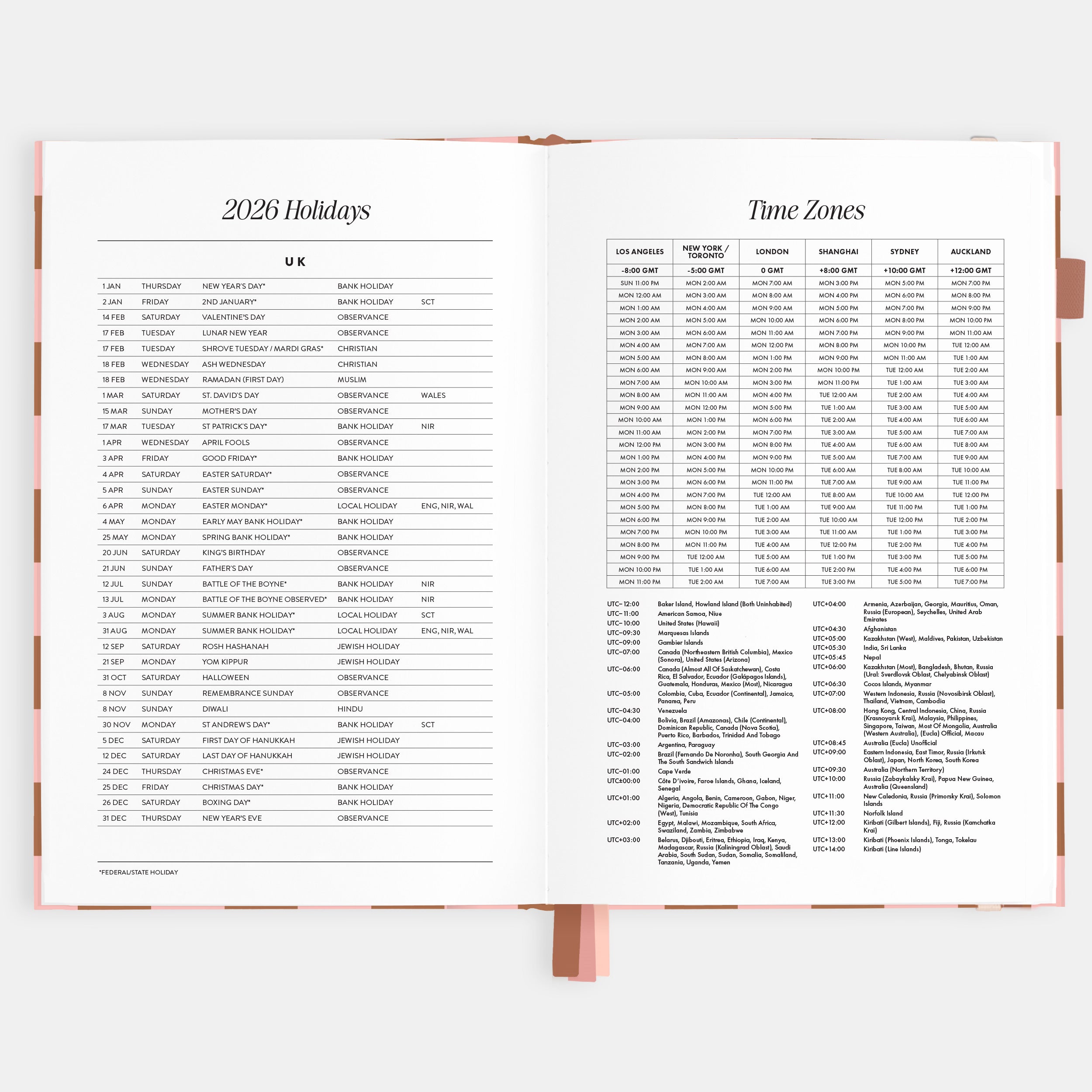 2026 A5 Vertical Planner - Rose Check - SOLD OUT