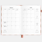 2026 A5 Vertical Planner - Rose Check - SOLD OUT