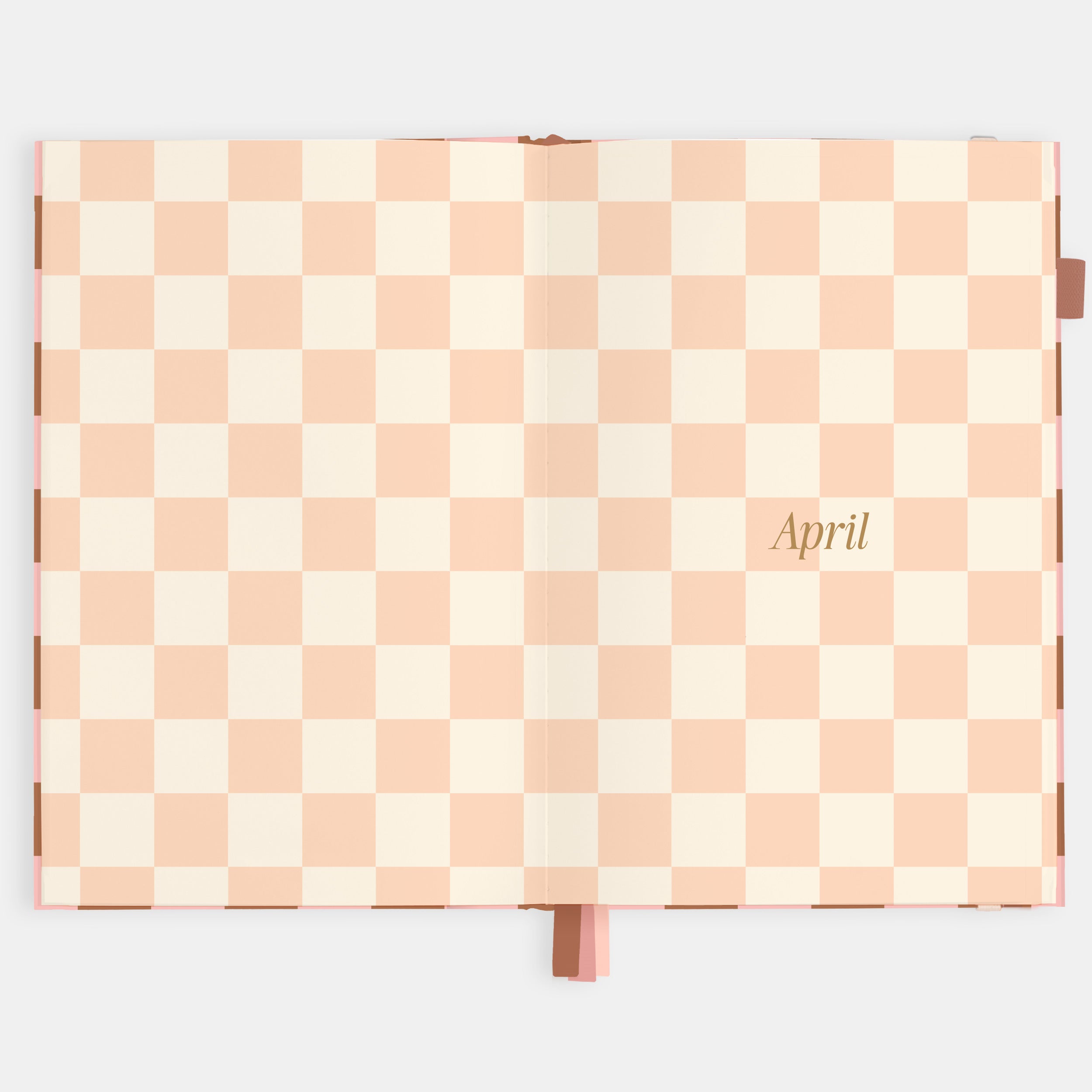 2026 A5 Vertical Planner - Rose Check - SOLD OUT