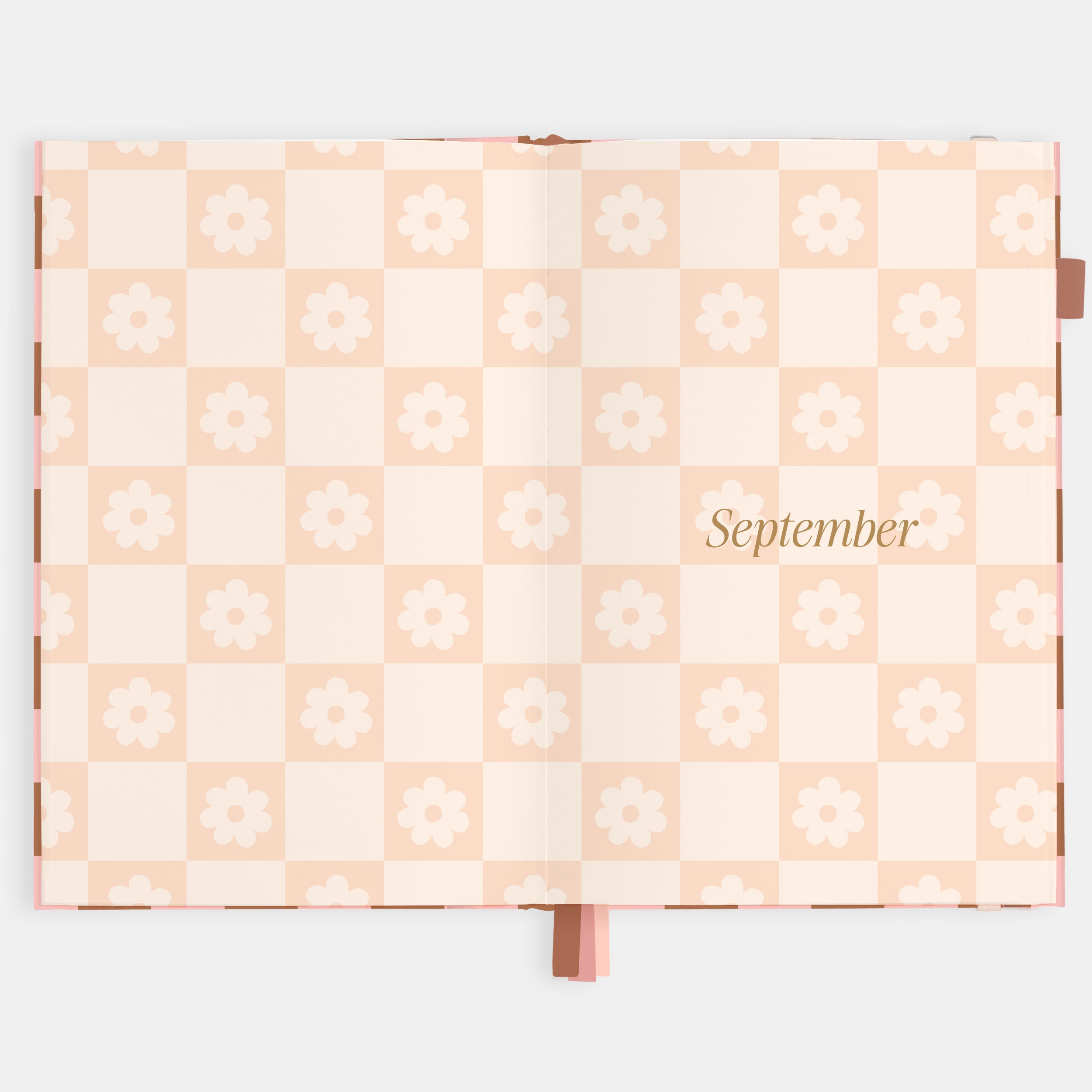 2026 A5 Vertical Planner - Rose Check - SOLD OUT