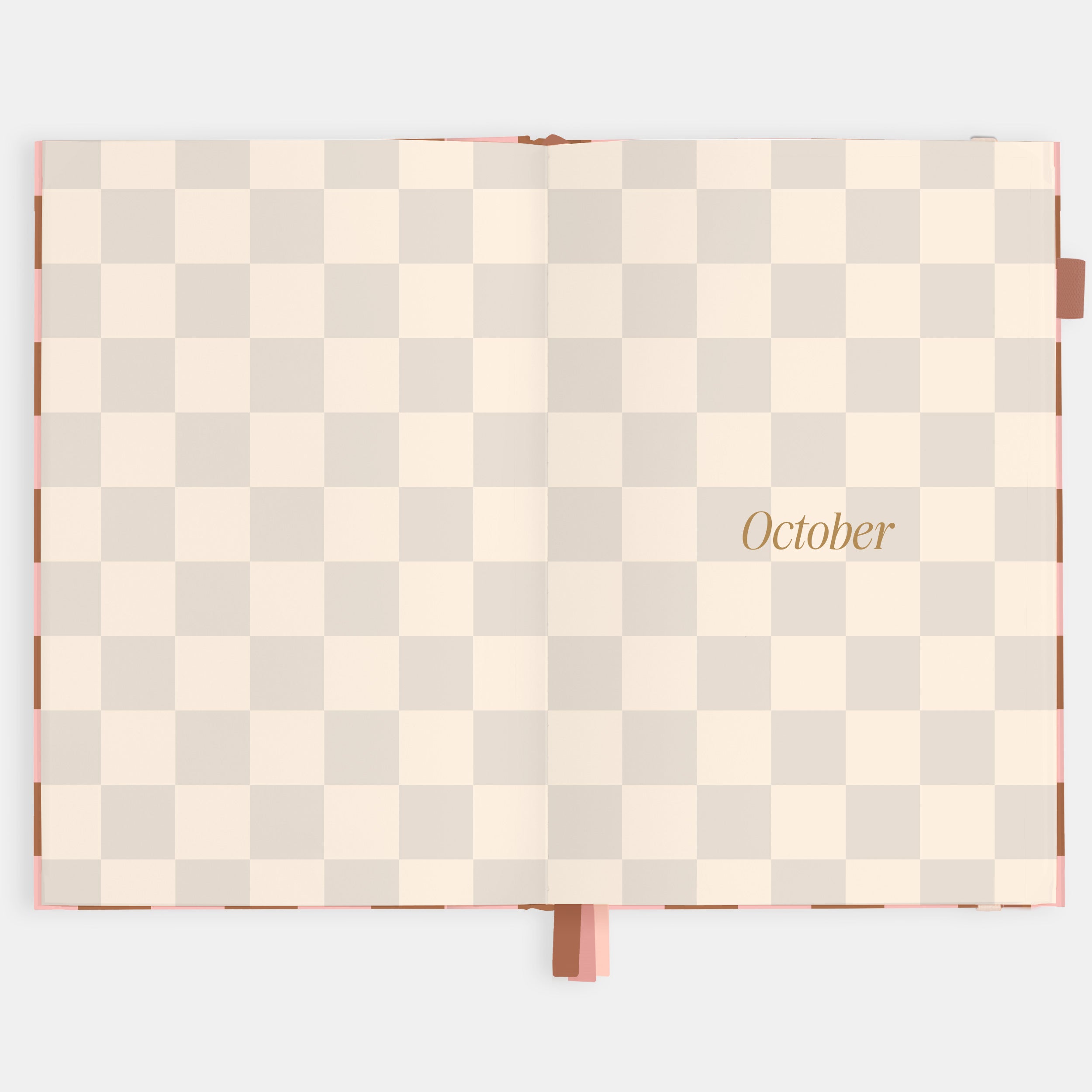 2026 A5 Vertical Planner - Rose Check - SOLD OUT
