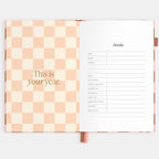 2026 A5 Vertical Planner - Rose Check - SOLD OUT