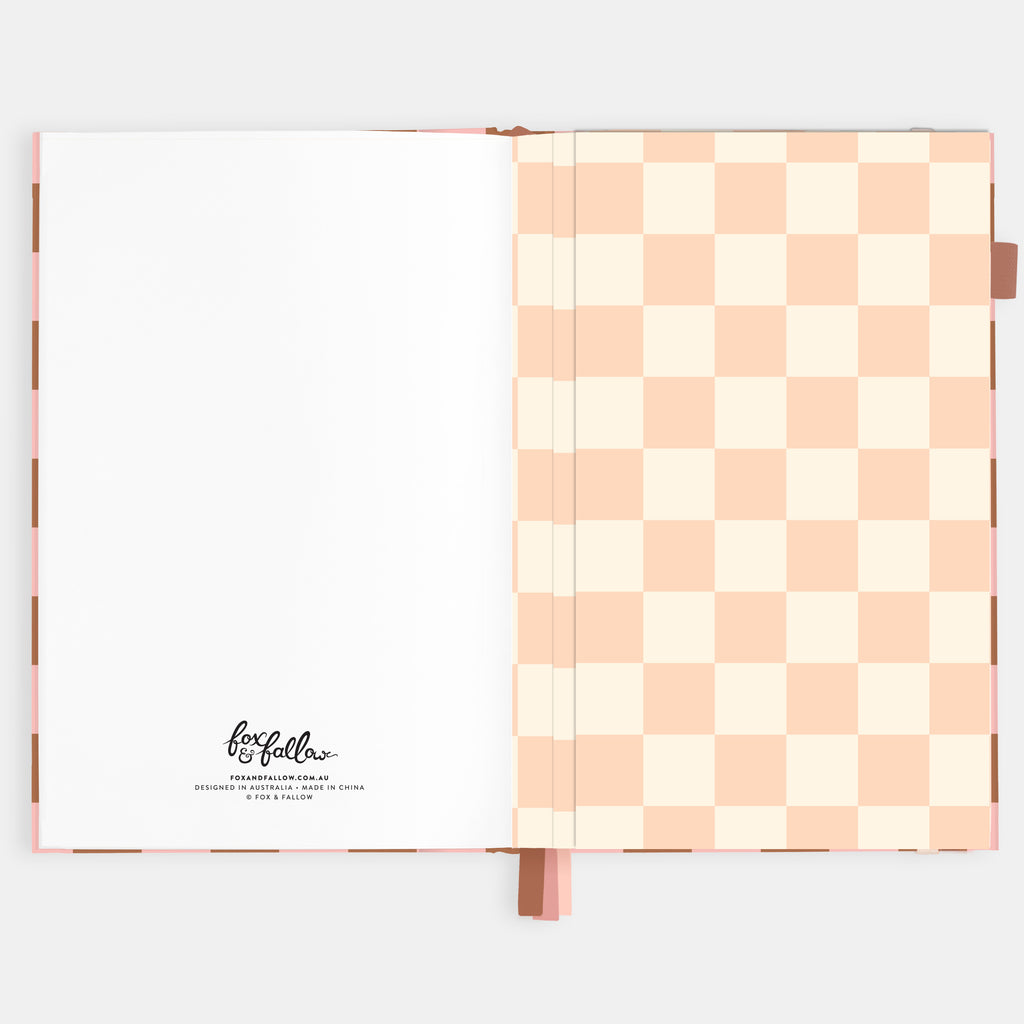 2026 A5 Vertical Planner - Rose Check - SOLD OUT