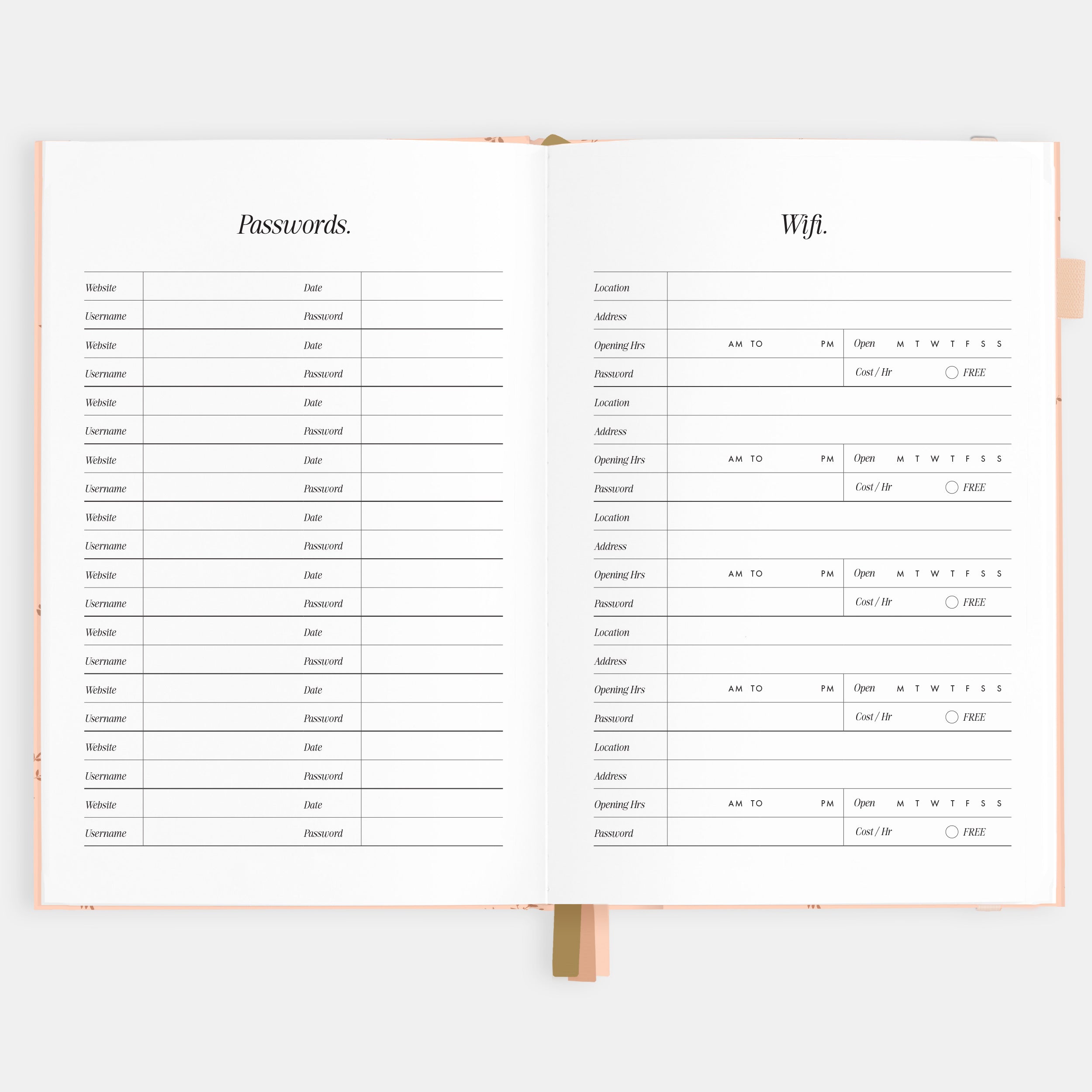 2026 A5 Vertical Planner - Wild Ruscus - SOLD OUT
