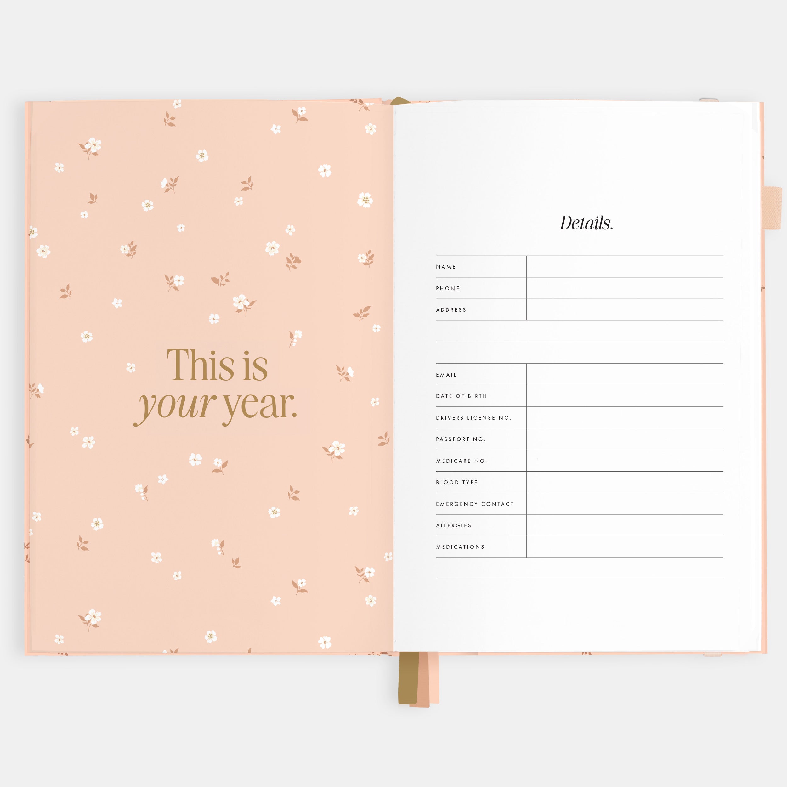 2026 A5 Vertical Planner - Wild Ruscus - SOLD OUT