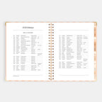 2026 A4 Academic Vertical Planner - Coral Stripe - SOLD OUT