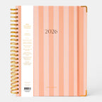 2026 A4 Academic Vertical Planner - Coral Stripe - SOLD OUT