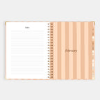 2026 A4 Academic Vertical Planner - Coral Stripe - SOLD OUT