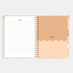 2026 A4 Academic Vertical Planner - Coral Stripe - SOLD OUT