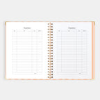 2026 A4 Academic Vertical Planner - Coral Stripe - SOLD OUT
