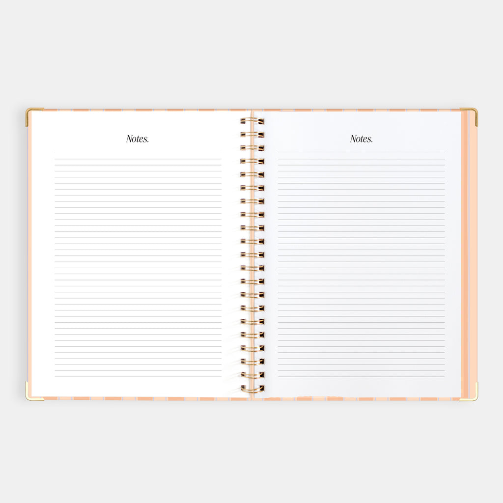 2026 A4 Academic Vertical Planner - Coral Stripe - SOLD OUT