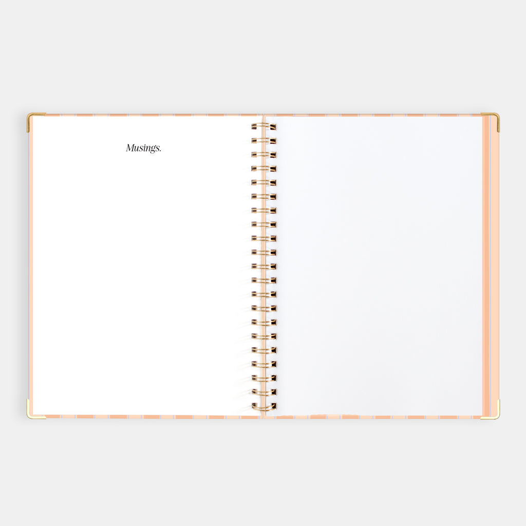 2026 A4 Academic Vertical Planner - Coral Stripe - SOLD OUT