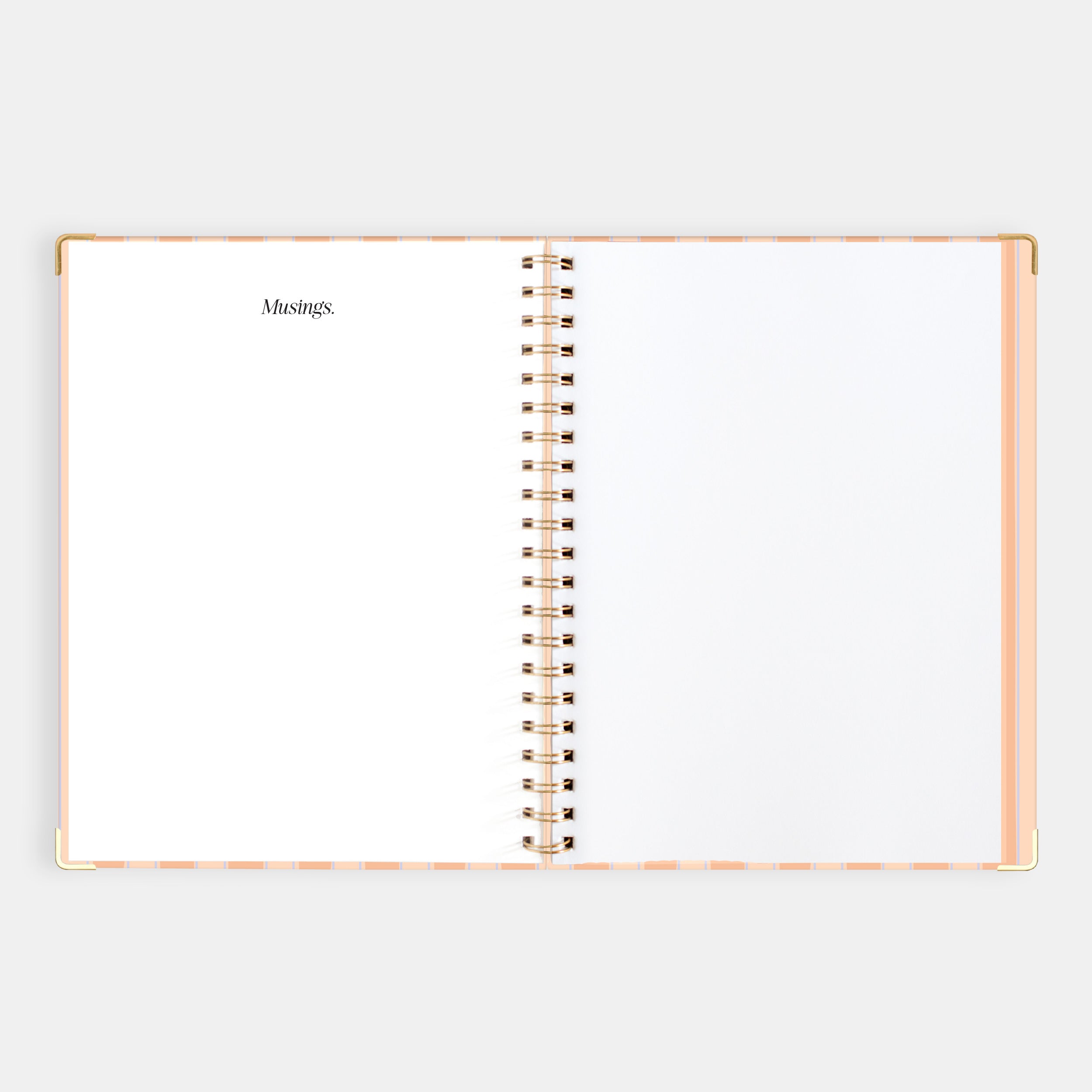 2026 A4 Academic Vertical Planner - Coral Stripe - SOLD OUT