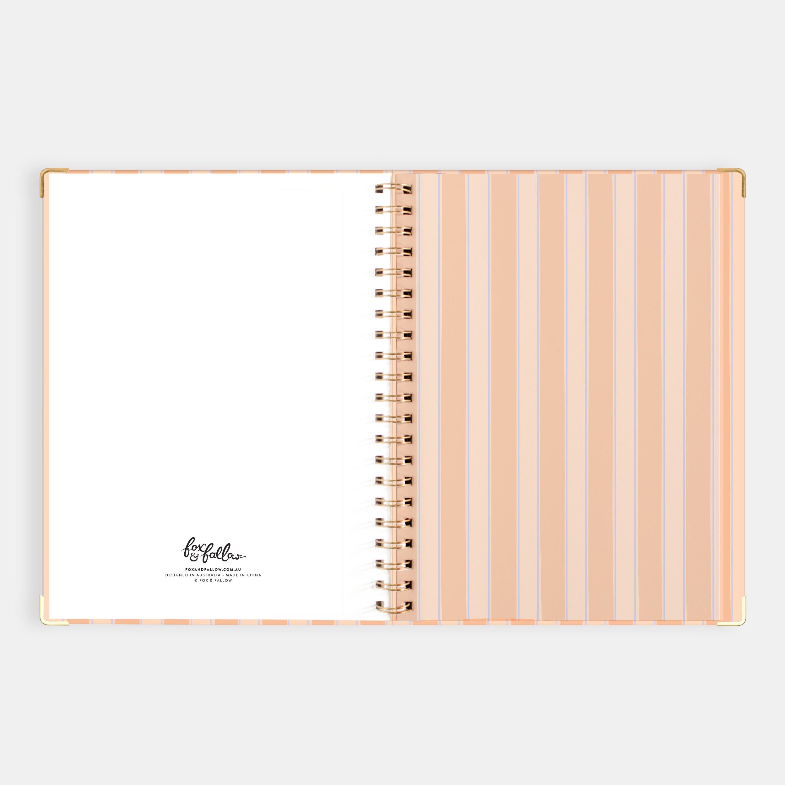 2026 A4 Academic Vertical Planner - Coral Stripe - SOLD OUT