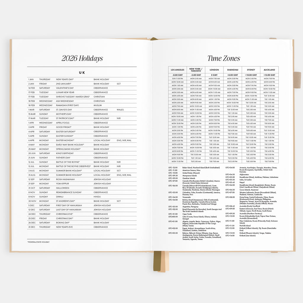 2026 A5 Horizontal Planner - Taupe - SOLD OUT