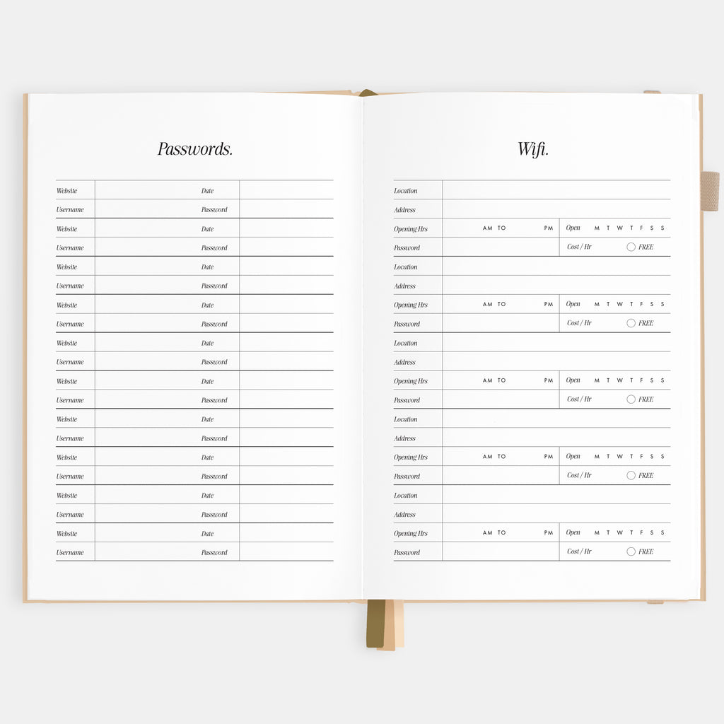 2026 A5 Horizontal Planner - Taupe - SOLD OUT