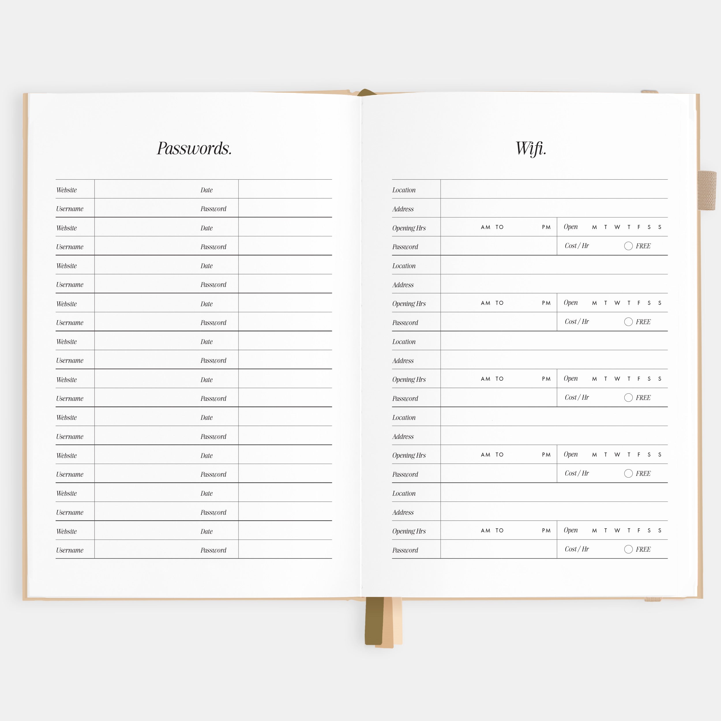 2026 A5 Horizontal Planner - Taupe - SOLD OUT