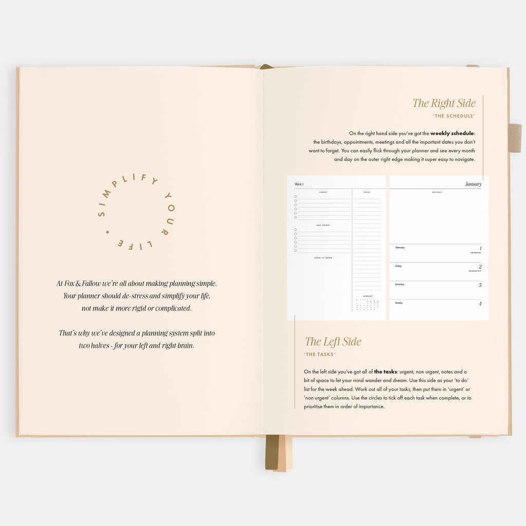 2026 A5 Horizontal Planner - Taupe - SOLD OUT