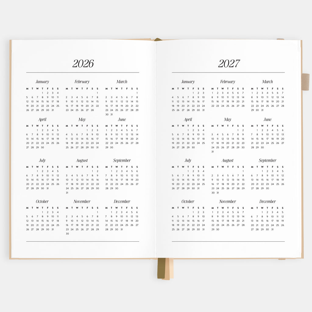 2026 A5 Horizontal Planner - Taupe - SOLD OUT