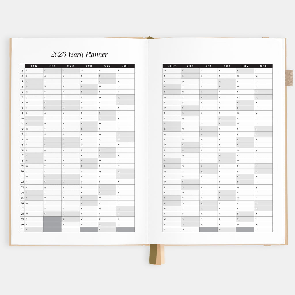 2026 A5 Horizontal Planner - Taupe - SOLD OUT