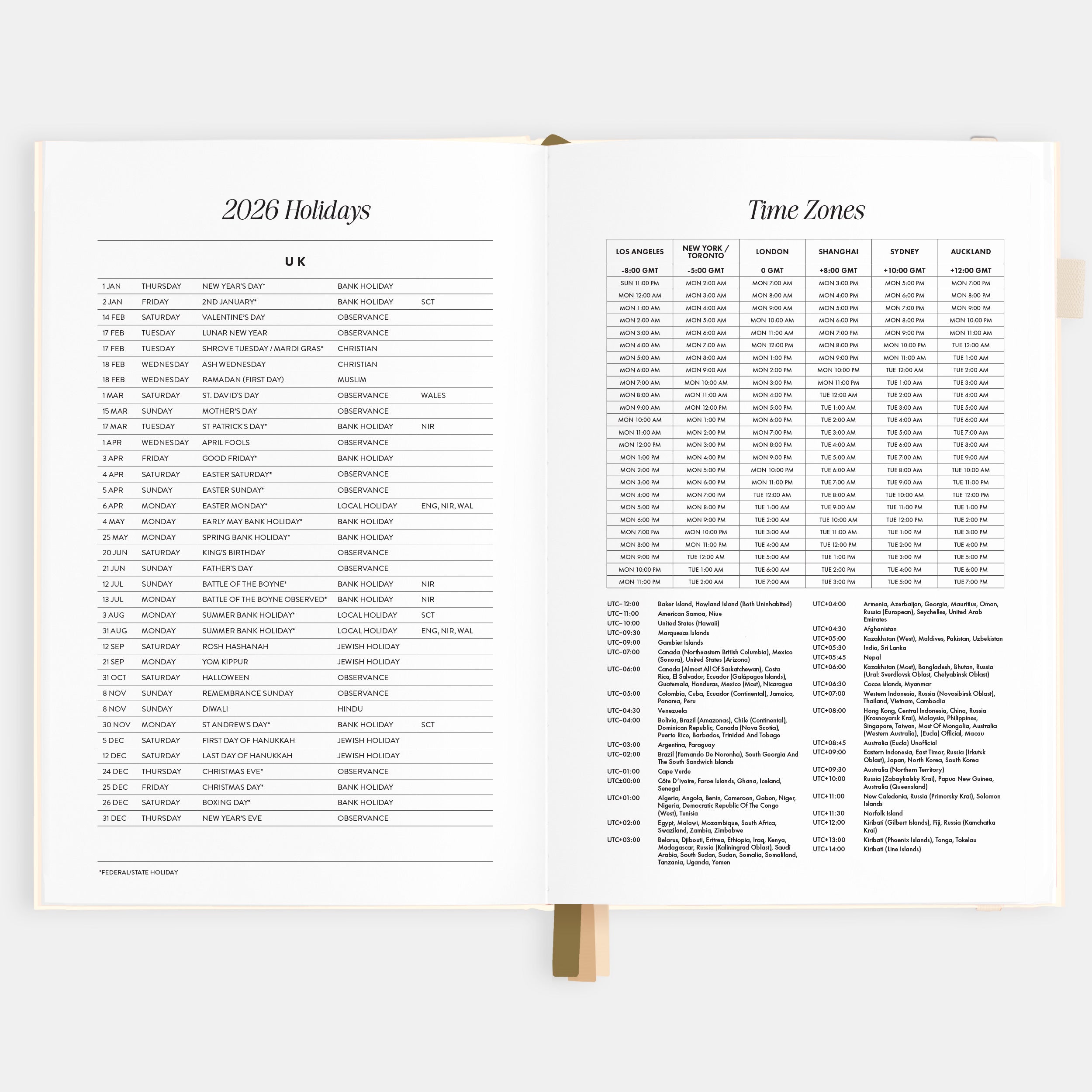 2026 A5 Vertical Planner - Creme - SOLD OUT