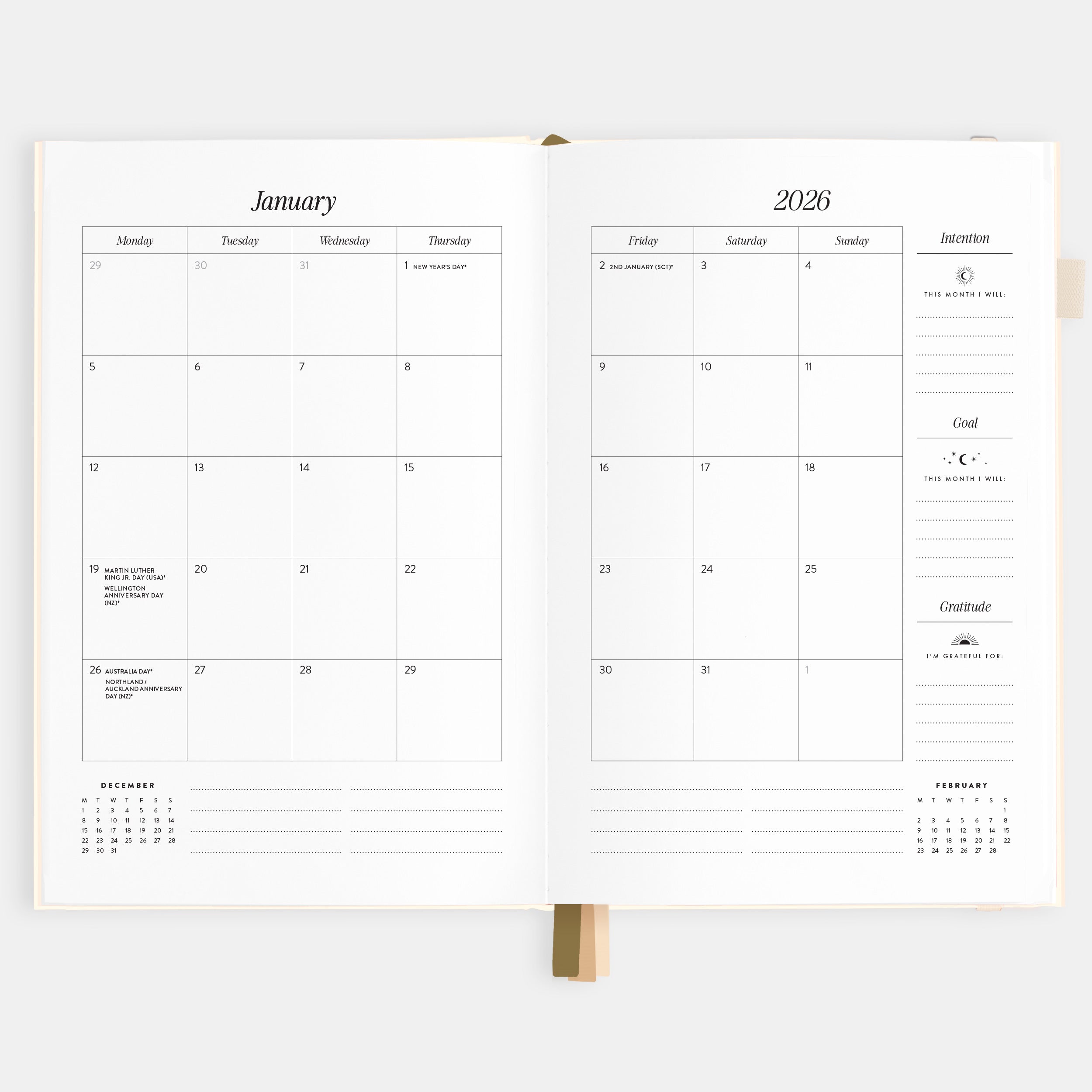 2026 A5 Vertical Planner - Creme - SOLD OUT