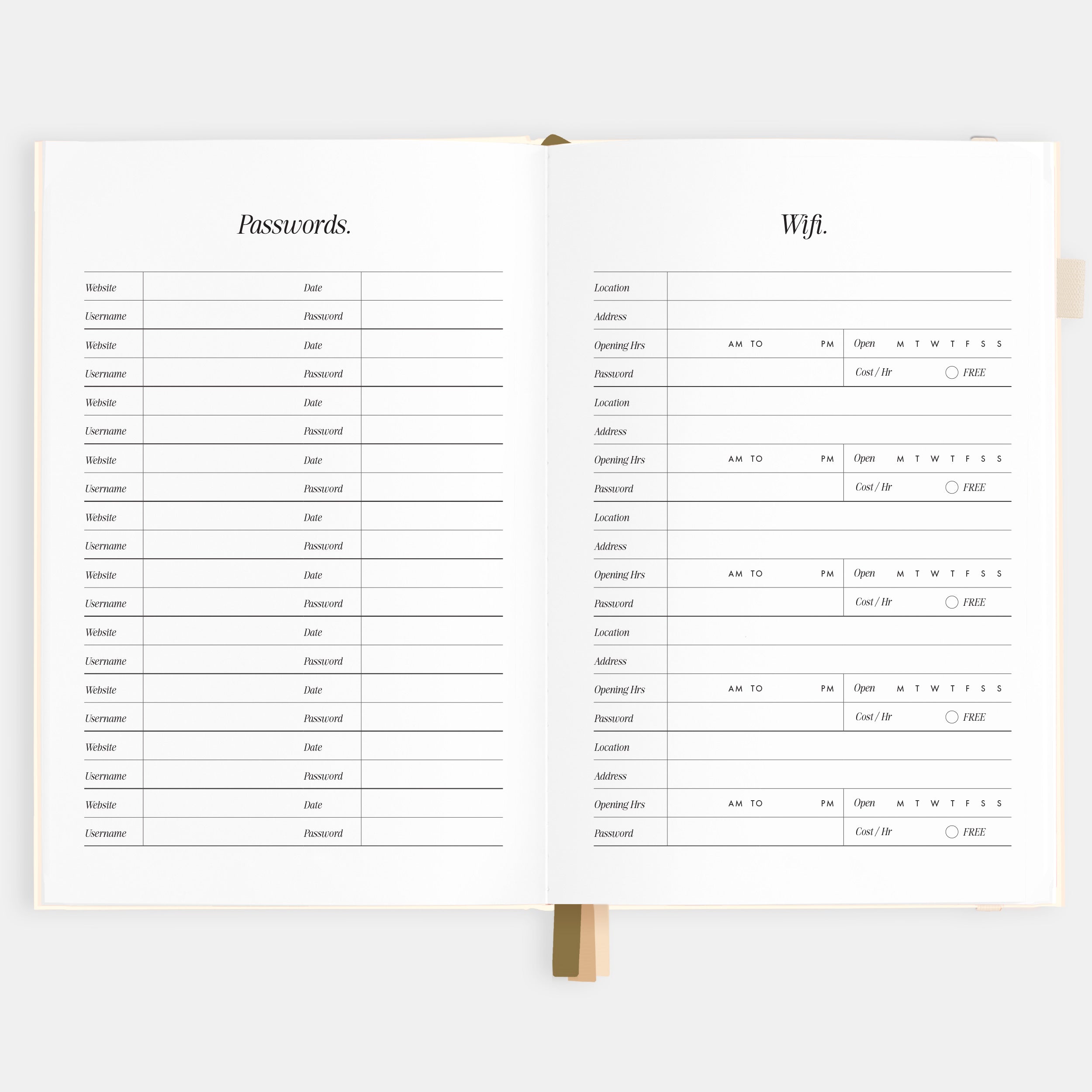 2026 A5 Vertical Planner - Creme - SOLD OUT