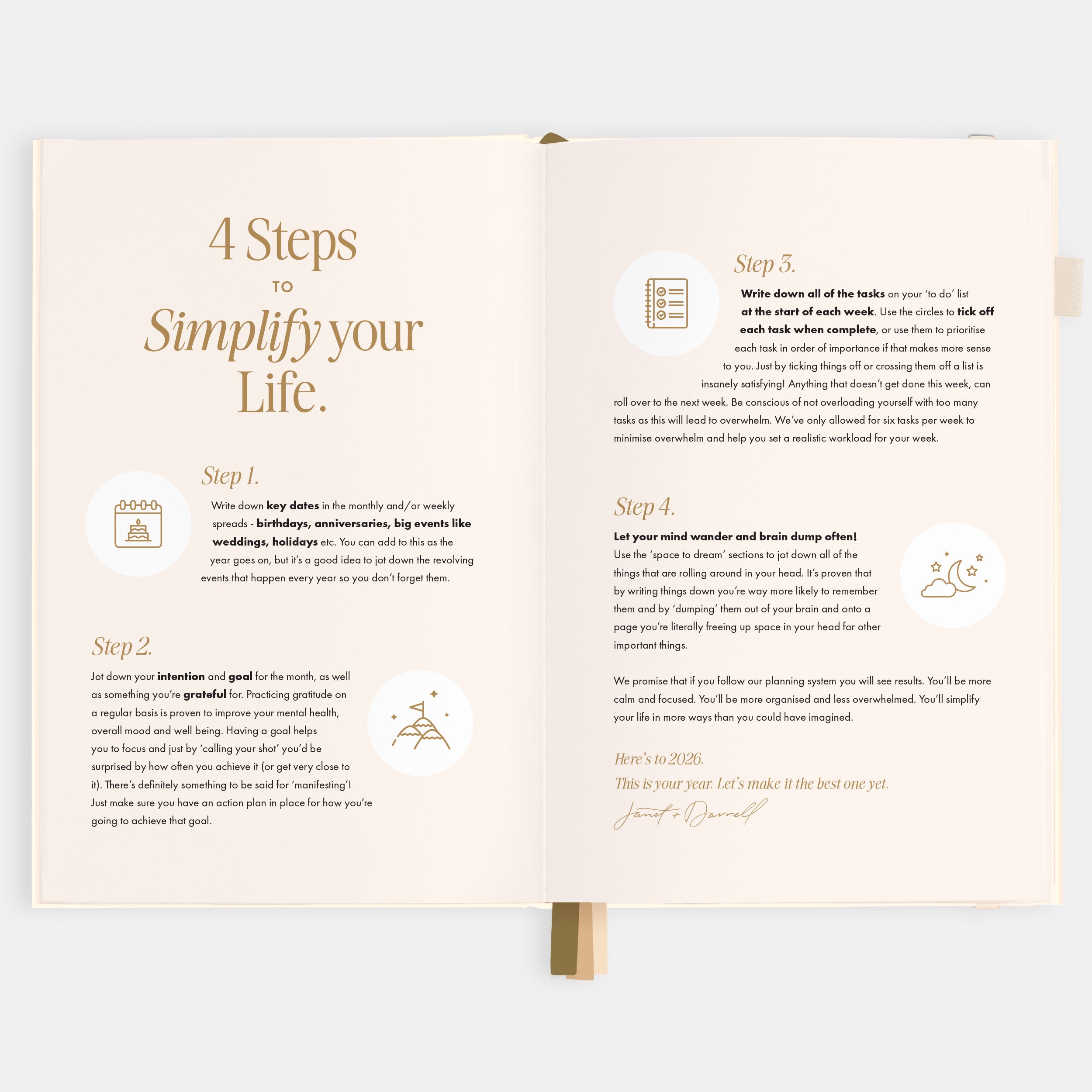 2026 A5 Vertical Planner - Creme - SOLD OUT