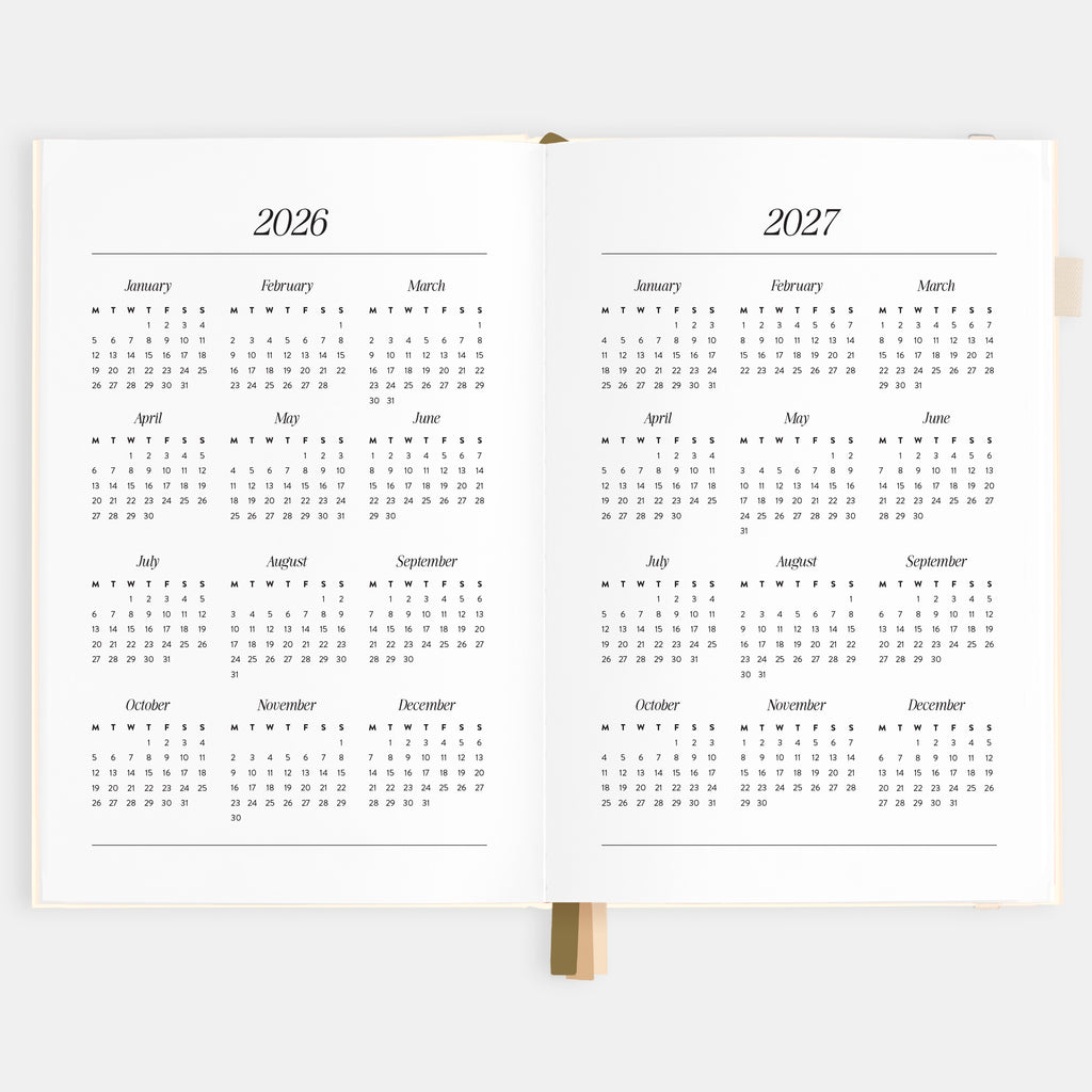 2026 A5 Vertical Planner - Creme - SOLD OUT