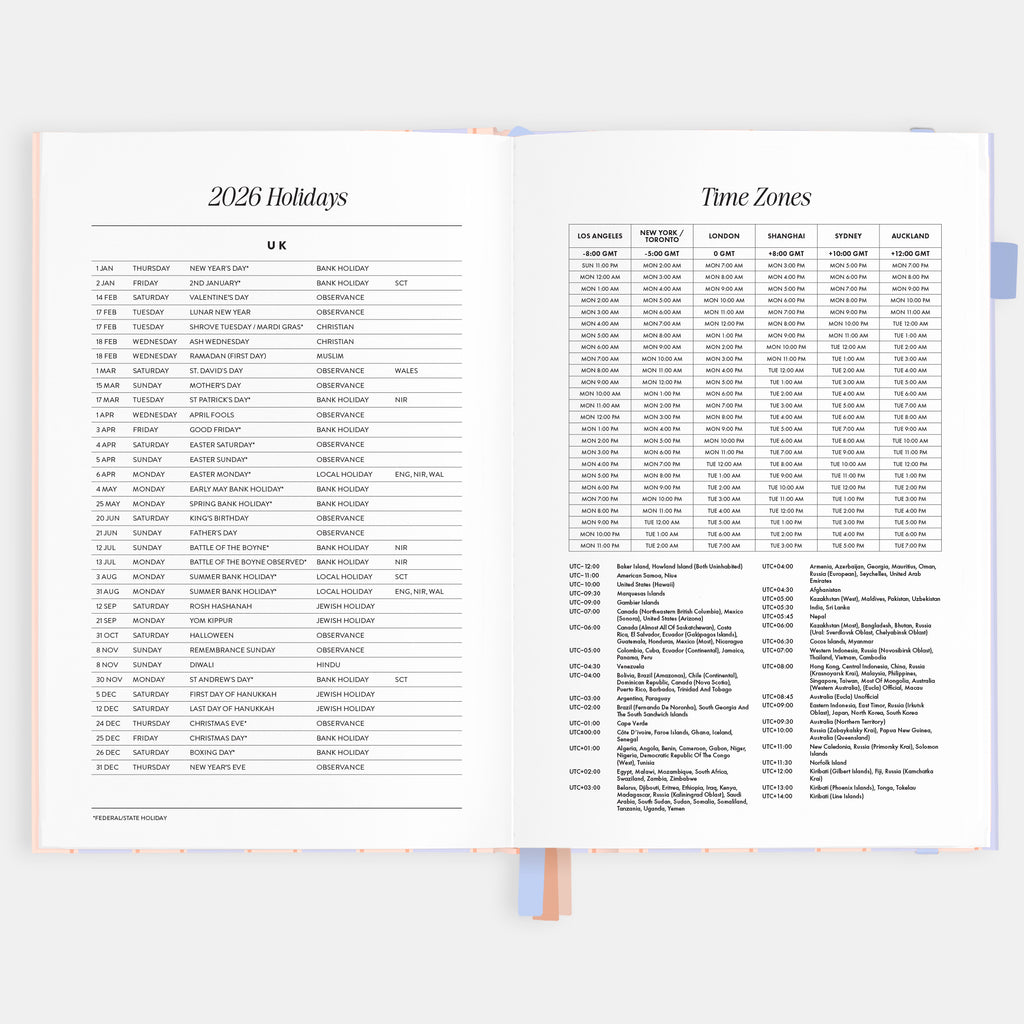 2026 A5 Academic Vertical Planner - Powder Stripe - SOLD OUT